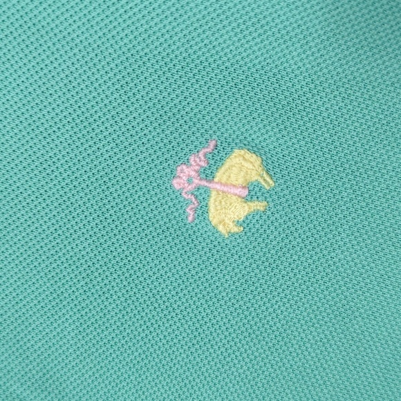❤️5/$25 Brooks Brothers Green Performance Polo Shirt - Picture 4 of 9